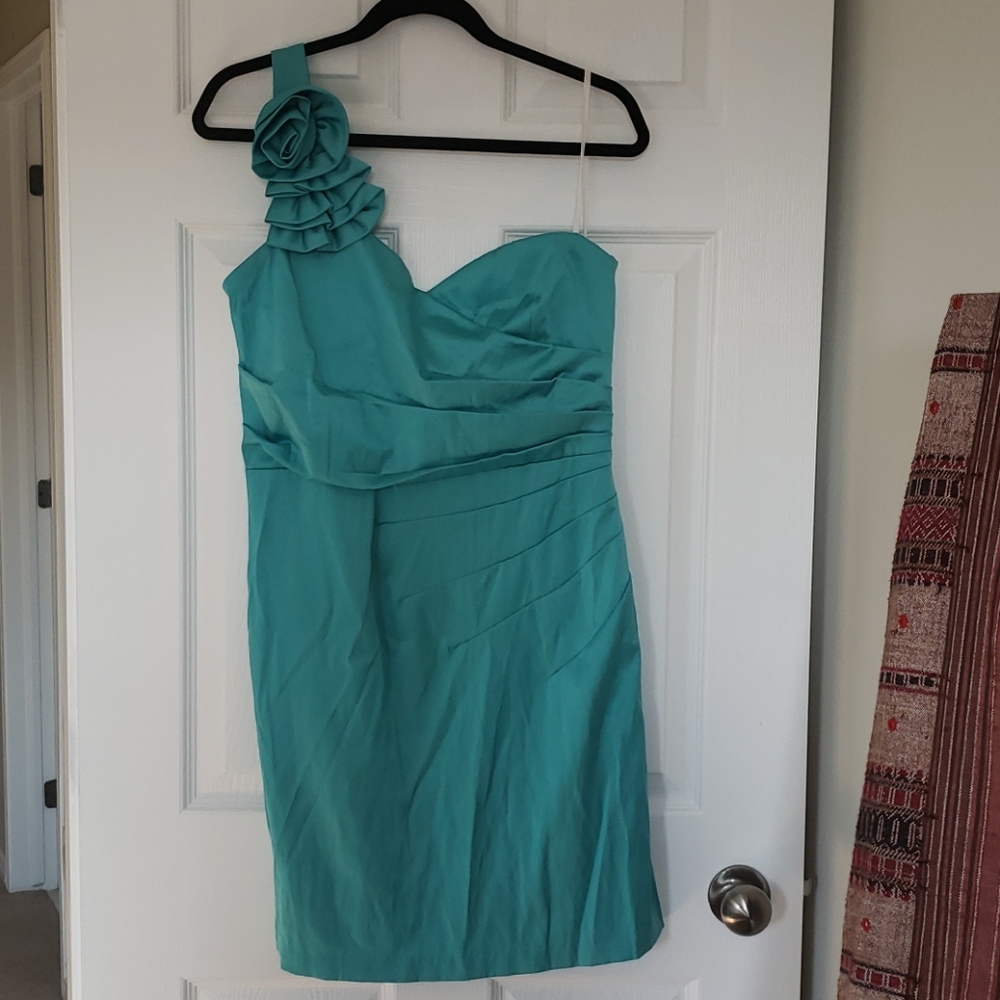 Gorgeous aqua turquoise cocktail dress
